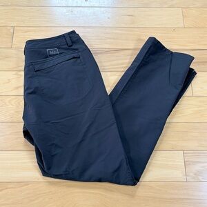 REI Co-op Nylon Hiking Pants Womens Sz 4P Black Straight Leg